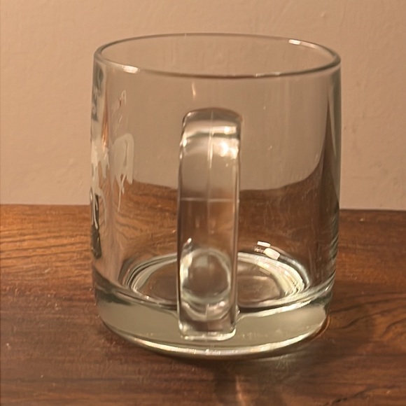 Horse Etched Clear Glass Coffee Mug 13oz Cup - Picture 5 of 5